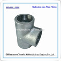 Malleable Iron Tees ,Plain galvanized cast iron pipe fittings/ malleable iron pipe fitting